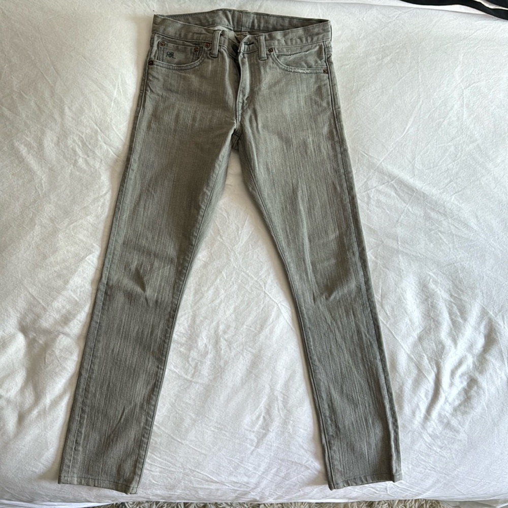 RRL Women’s Gray Denim Straight Leg Jeans, Sz 25